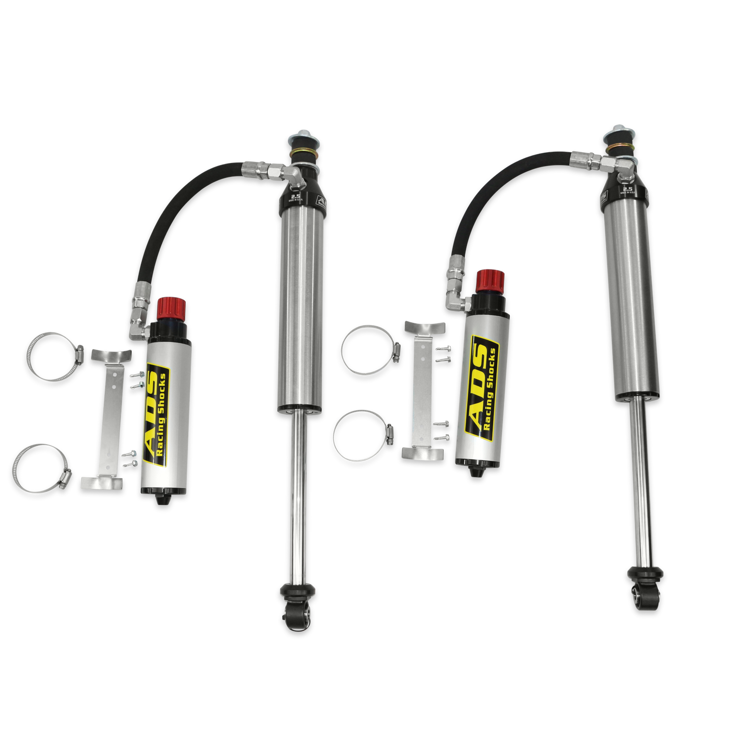 ADS Direct Fit - 2005-2023 Toyota Tacoma 4WD - 2.5 in. Rear Shocks - Remove Reservoir - Compression Adjuster - Full Leaf Pack