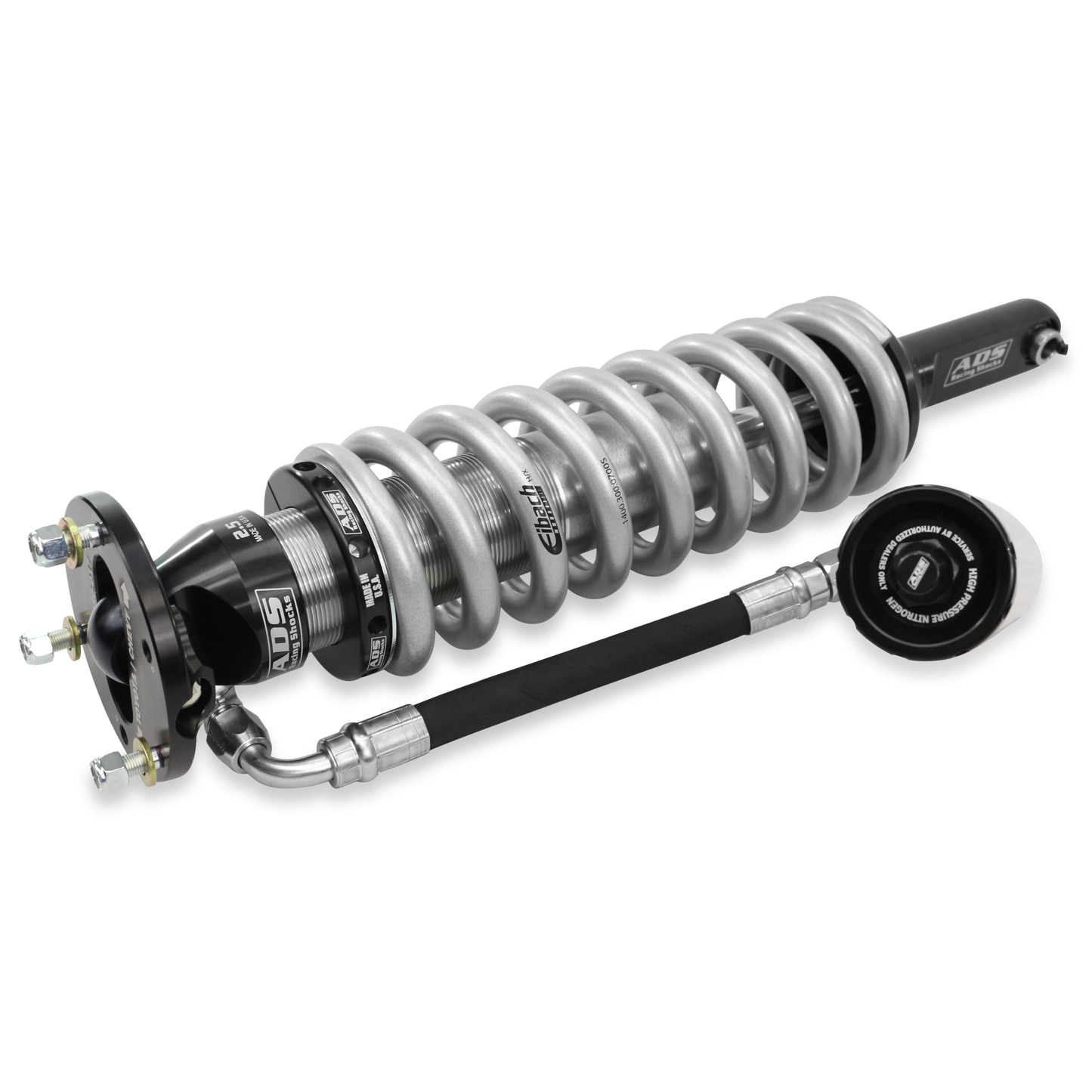 ADS Direct Fit - 2005-2023 Toyota Tacoma 4WD - 2.5 in. Front Shocks - Remote Reservoir - Compression Adjuster (650 lb/in Spring Rate) - Adjustable