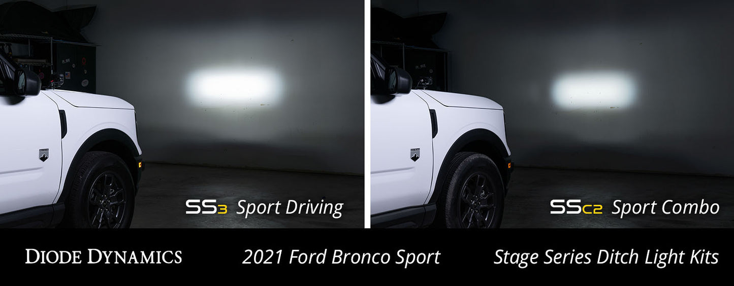 Ditch Light Brackets for 2021 Ford Bronco Sport
