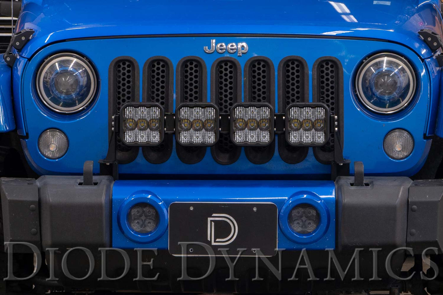 Jeep JK SS5 4-Pod CrossLink Grille Lightbar Kit