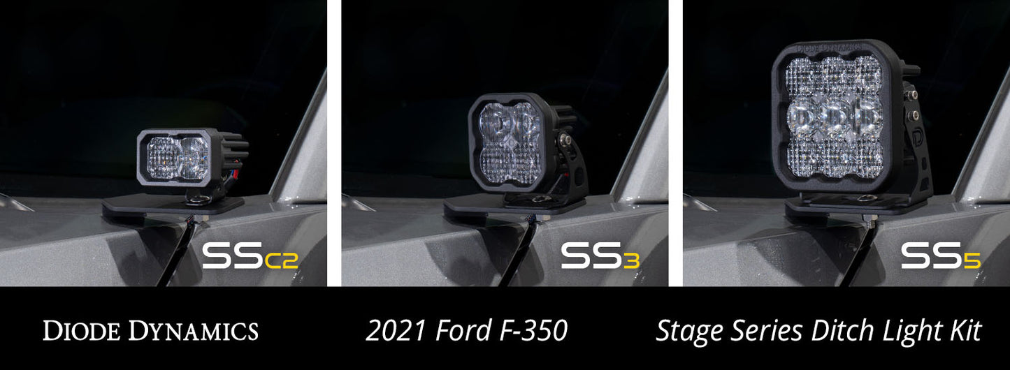 Stage Series Ditch Light Kit for 2017-2022 Ford Super Duty