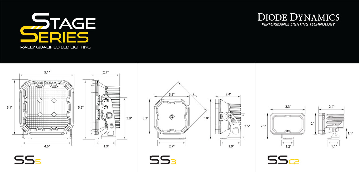Stage Series Ditch Light Kit for 2017-2022 Ford Super Duty
