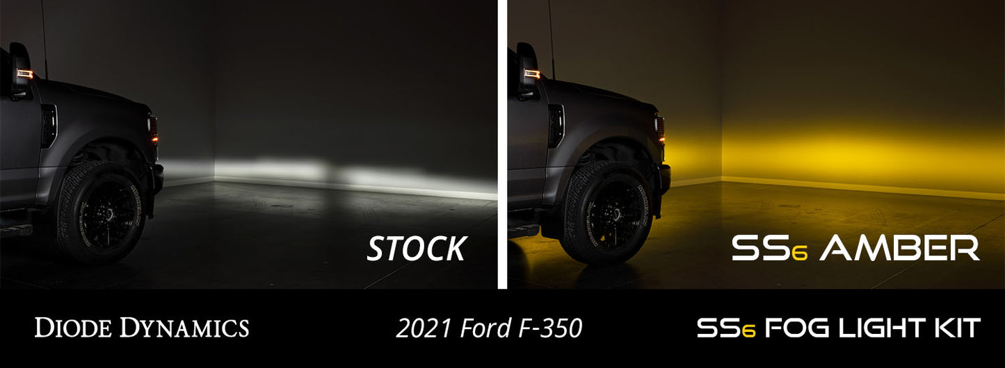SS6 Fog Lightbar Bracket Kit for 2020-2022 Ford Super Duty