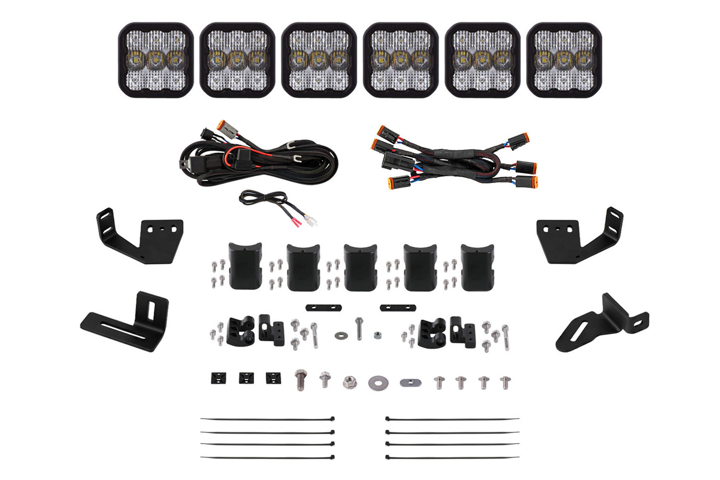 SS5 CrossLink Support Bracket Kit for Prinsu/Sherpa Roof Racks Diode Dynamics