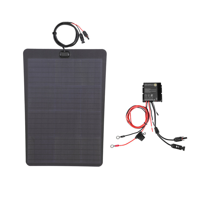 GMC Yukon XL (2021-Present) Lensun 60W 12V Hood Flexible Solar Panel-3