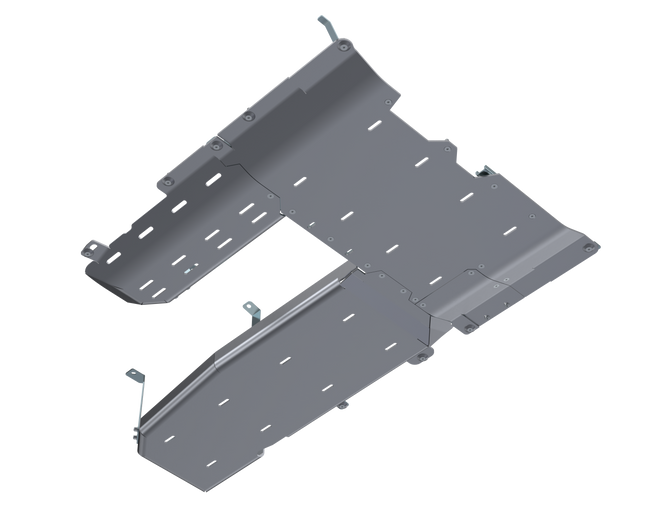 JLU T-Case/Fuel Skid/ DPF Only - 4 Door 3.0L Diesel Aluminum Artec Industries