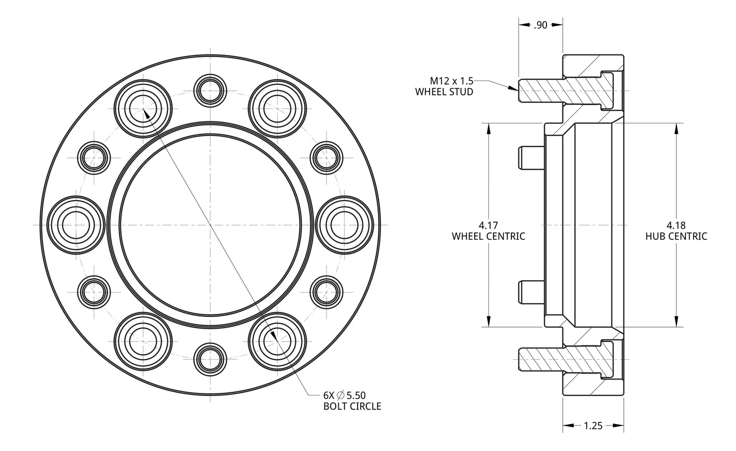 1.25" Thick Wheel Spacers