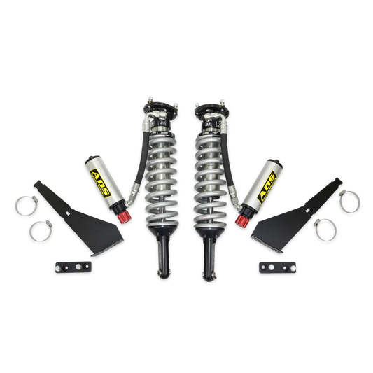 ADS Direct Fit - 1996-2004 Toyota Tacoma 6-Lug - 2.5 in. Front Shocks - Remote Reservoir - 650 lb. Spring Rate - Adjustable