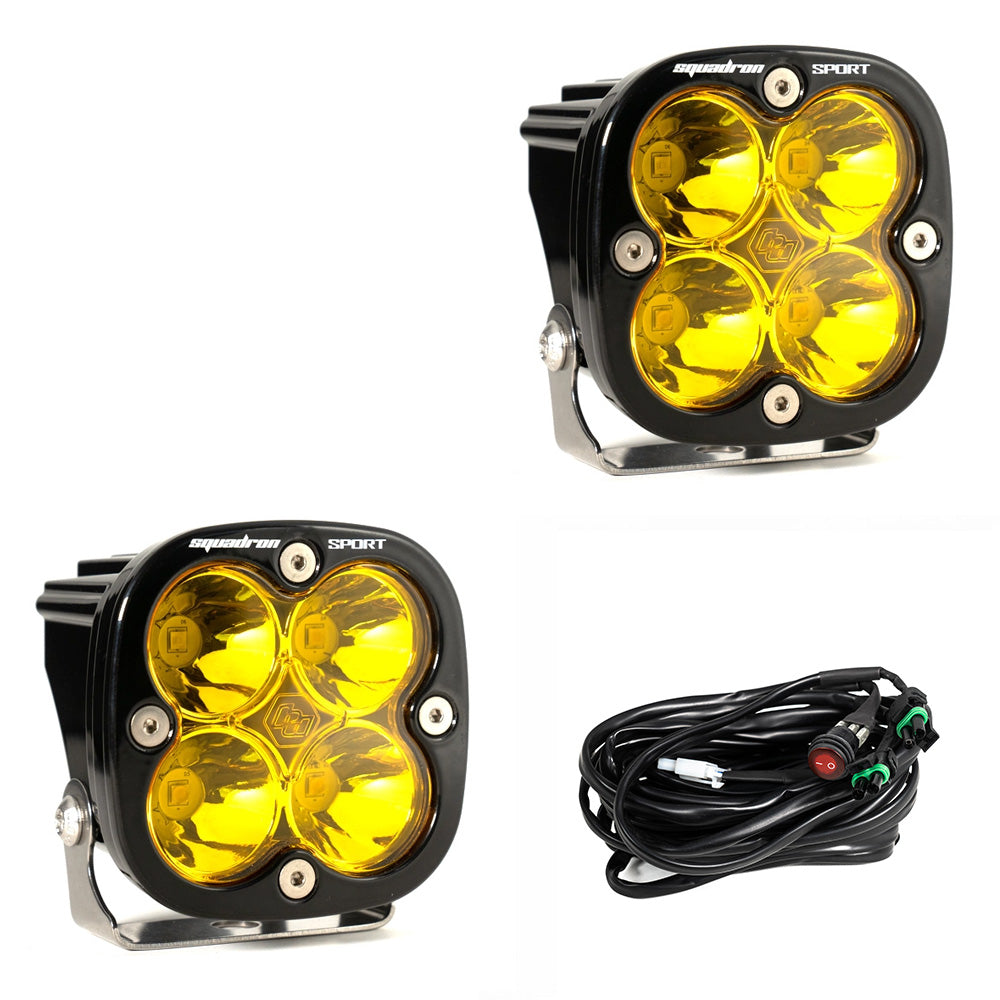 Squadron Sport Black LED Auxiliary Light Pod Pair