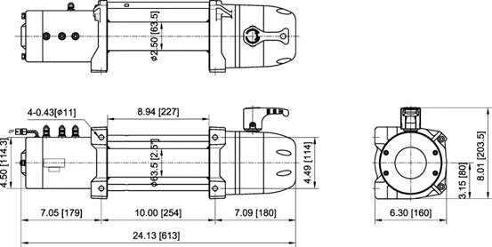 SEAL Slim 12.5rs 12V, W/ Synthetic Rope & Wireless Remote