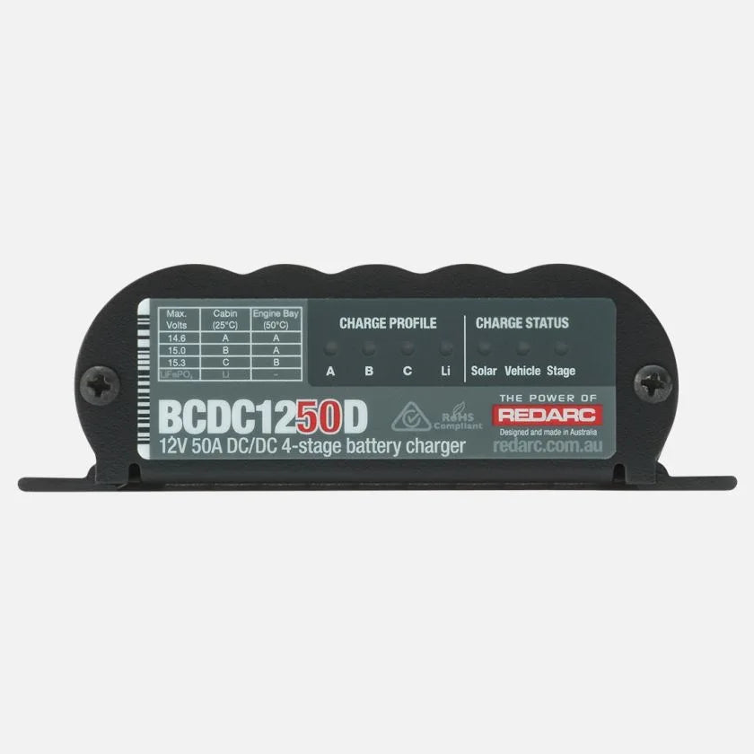 REDARC BCDC CLASSIC 50A IN-VEHICLE DC BATTERY CHARGER