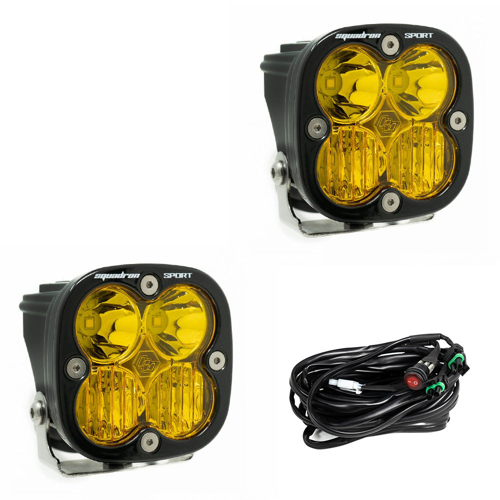 Squadron Sport Black LED Auxiliary Light Pod Pair