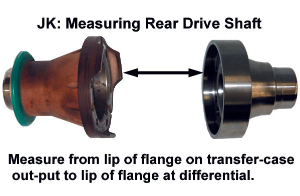 JK Rear Drive Shaft, 1350, 2-Door or 4-Door