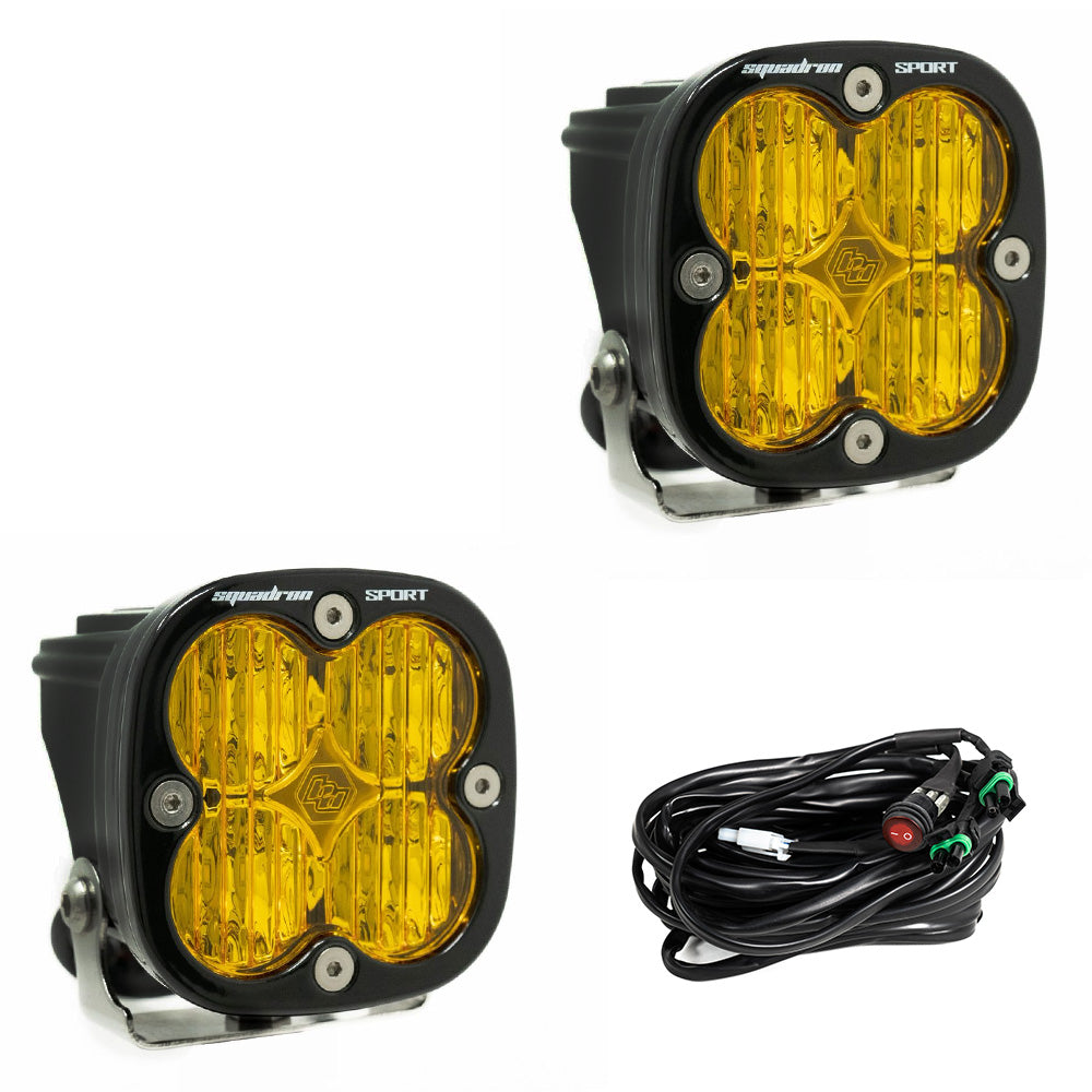 Squadron Sport Black LED Auxiliary Light Pod Pair