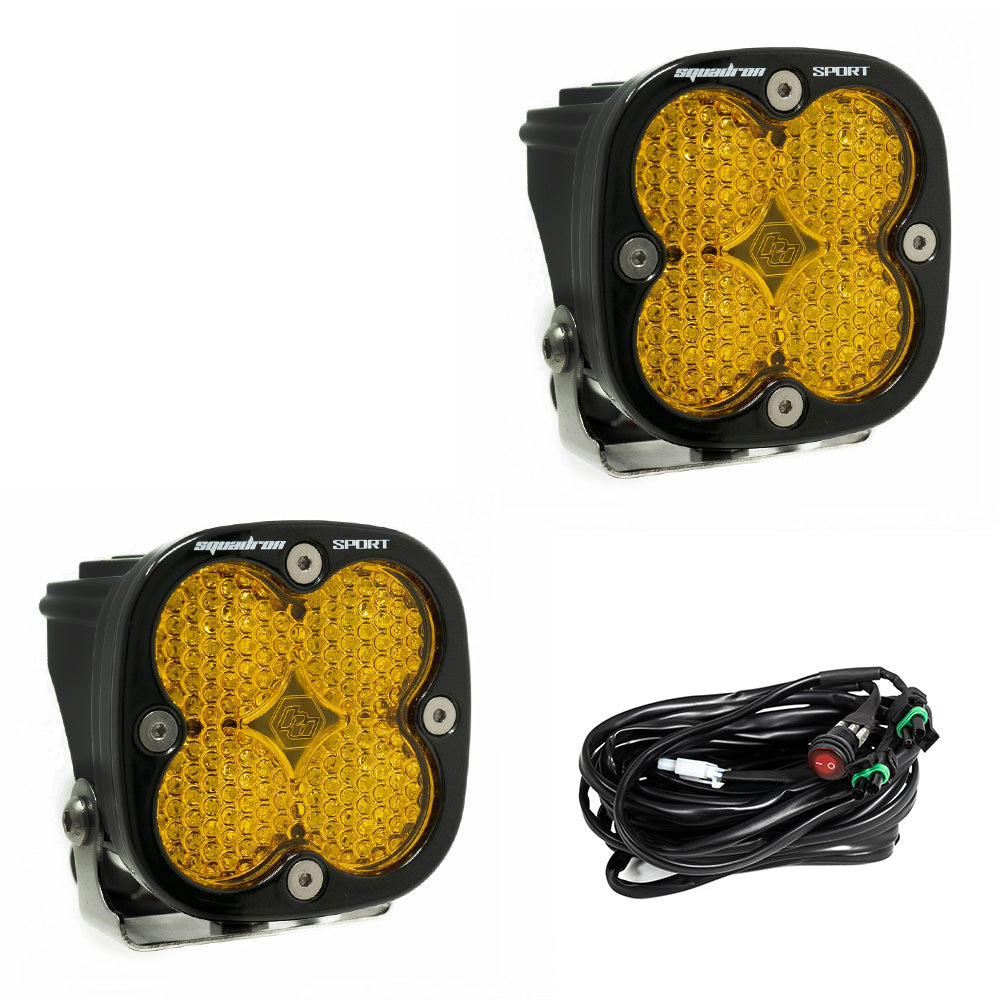 Squadron Sport Black LED Auxiliary Light Pod Pair