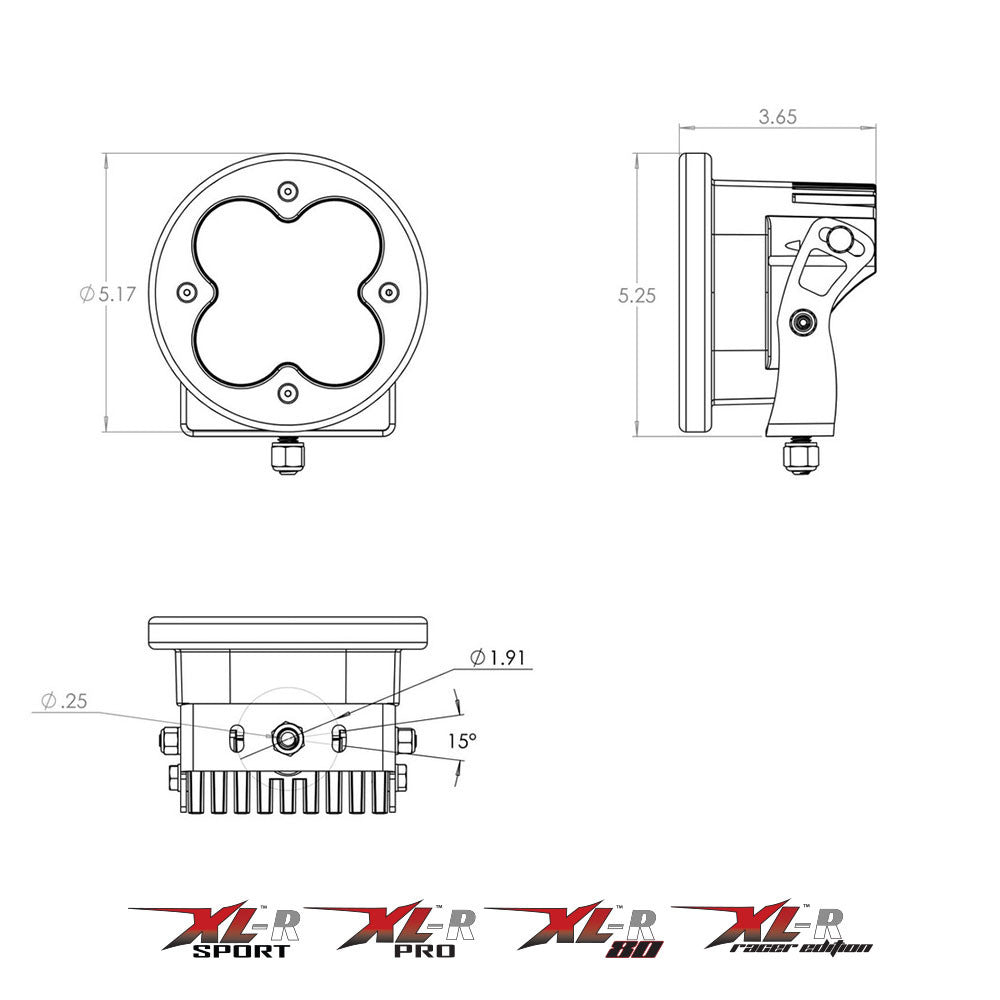 XL-R Sport LED Auxiliary Light Pod