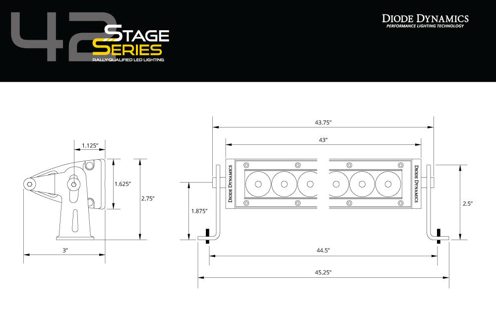 Diode Dynamics Stage Series LED Light Bar - Multiple Sizes Available