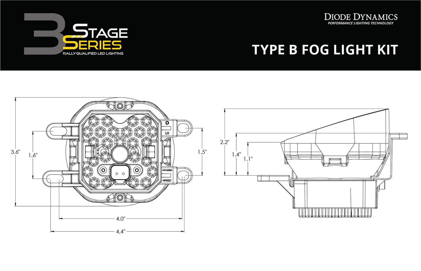 SS3 LED Fog Light Kit for 2008-2015 Lexus LX570