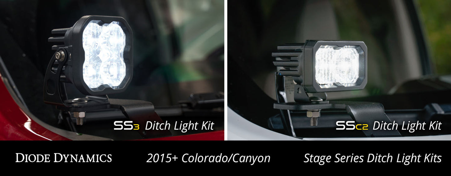 Ditch Light Brackets for 2015-2021 Chevrolet Colorado