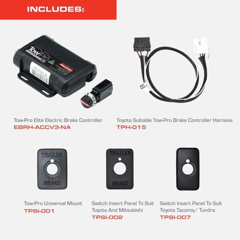 REDARC TUNDRA / TACOMA BRAKE CONTROLLER KIT