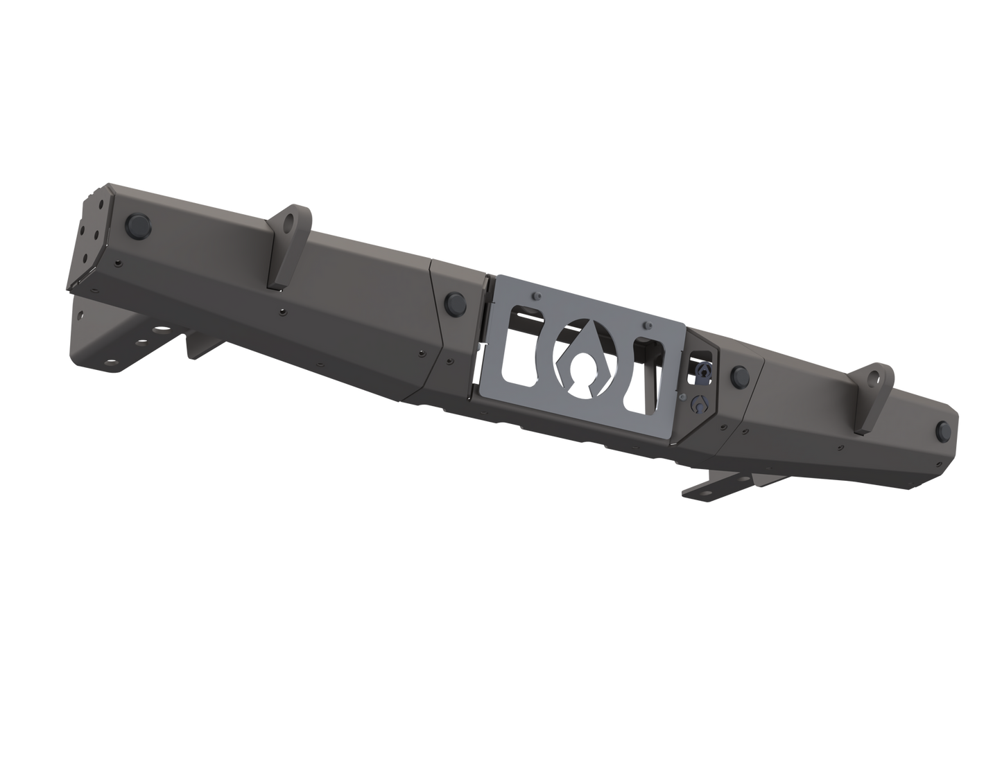07-Up Jeep Wranger/Gladiator High Clearance Rear Bumper Center Section Black Powdercoat