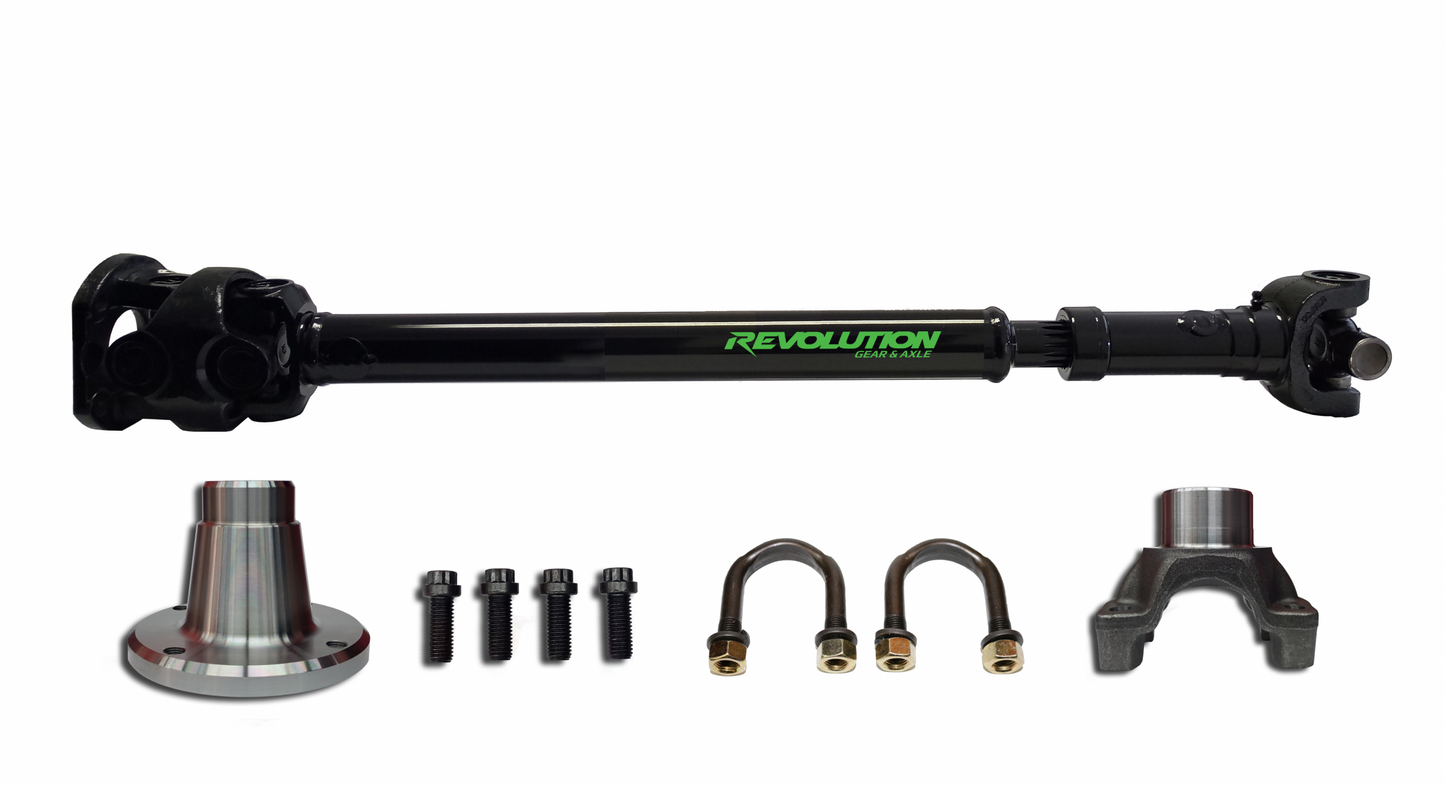 Revolution Gear 2007-18 Jeep JK Front 1350 CV Driveshaft 2 or 4 Door with Pinion Yoke